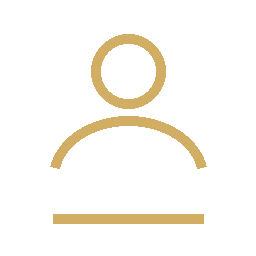 Gold line-art person representing personalized CPA service